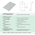 YGC-008 Gute qualität face plate PC kippschalter haushalt wandschalterabdeckung